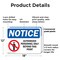 Signmission Authorized Personnel Only Beyond This Point OSHA Notice Sign, Plastic, 18in W x 12in L, 2PK OS-2PACK-NS-P-1218-L-15264 - alternate 3